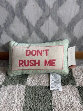 “Don't Rush Me" Lumbar Pillow